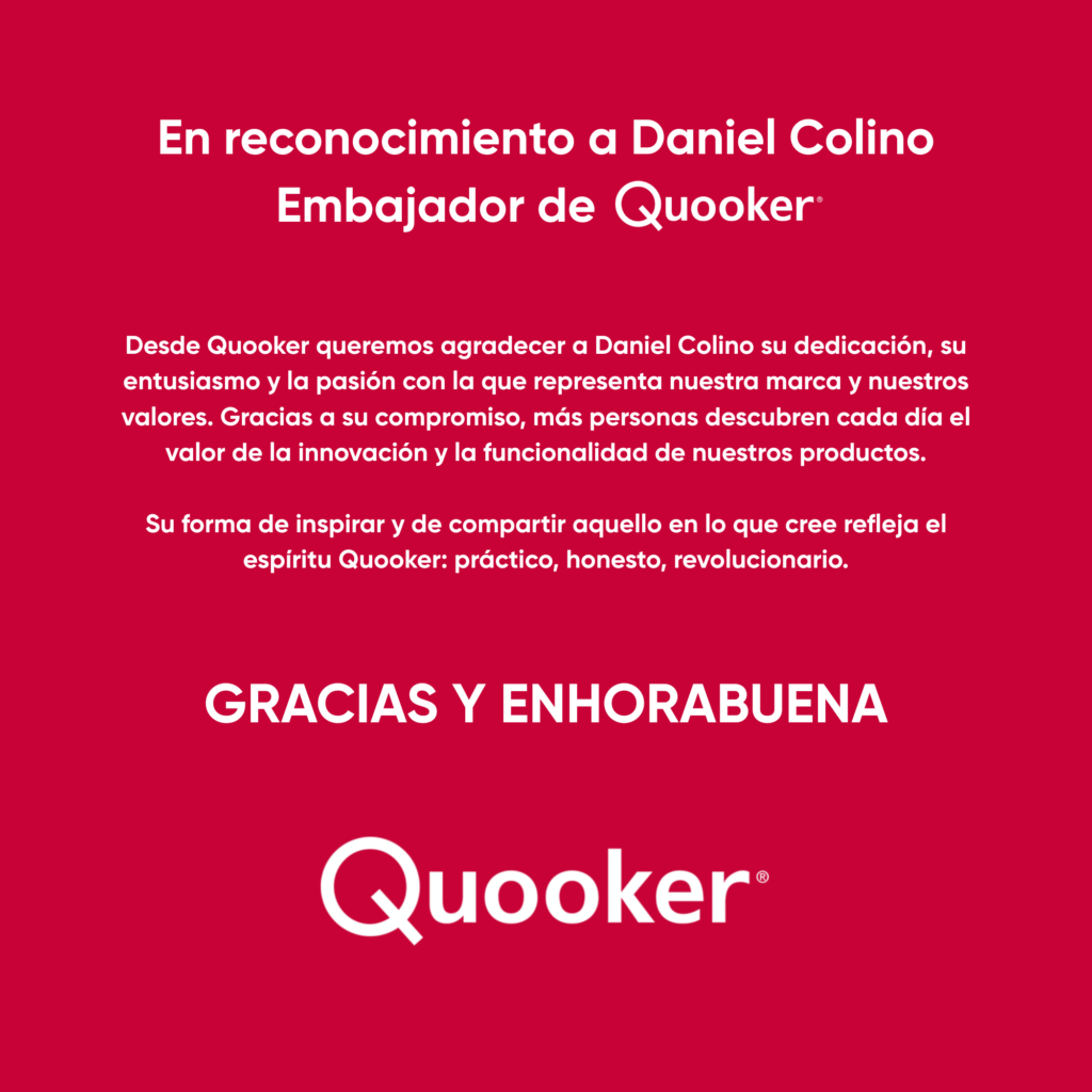 Embajador de Quooker Daniel Colino